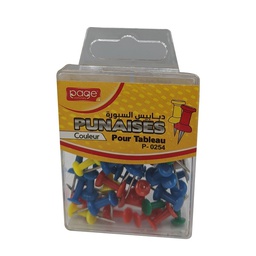 [PUCOP0254] - PUNAISE COULEUR POUR TABLEAUX D'AFFICHAGE PAGE P-0254